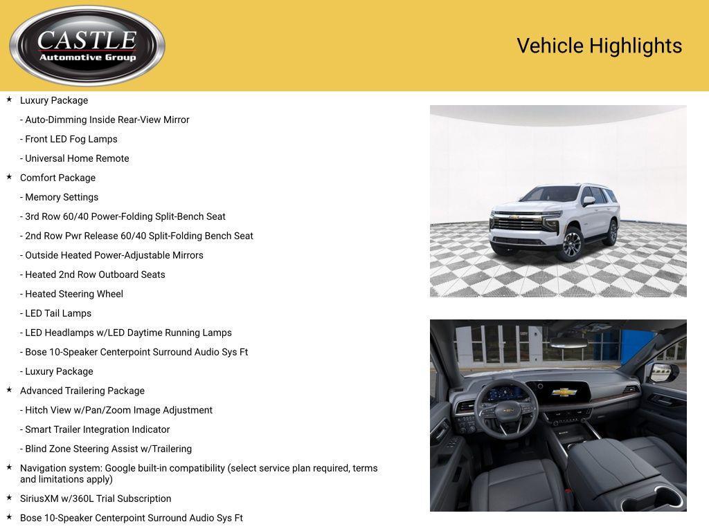 new 2026 Chevrolet Tahoe car, priced at $70,991