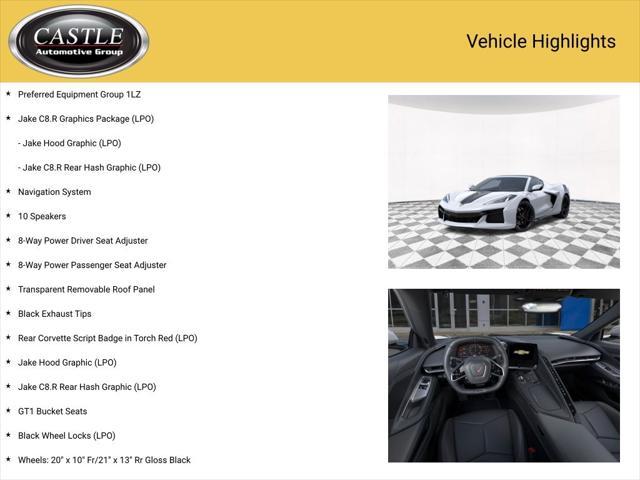 new 2025 Chevrolet Corvette car, priced at $121,295