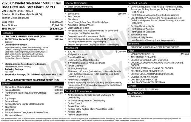 new 2025 Chevrolet Silverado 1500 car, priced at $57,034
