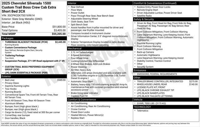 new 2025 Chevrolet Silverado 1500 car, priced at $47,739