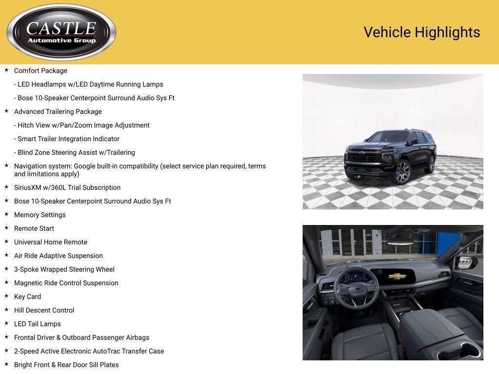 new 2026 Chevrolet Tahoe car, priced at $83,550