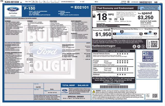 used 2022 Ford F-150 car, priced at $36,763