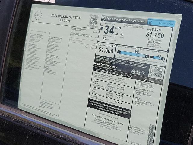 new 2024 Nissan Sentra car, priced at $21,480