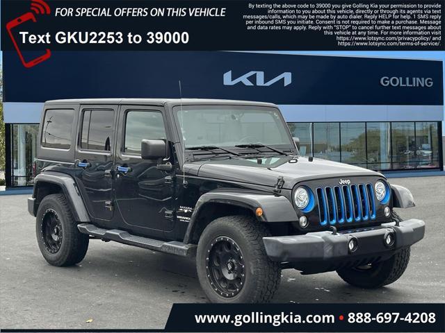 used 2017 Jeep Wrangler Unlimited car, priced at $22,700