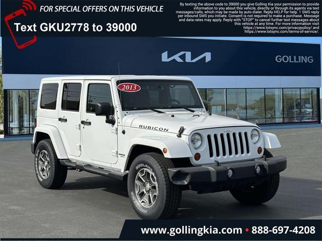 used 2013 Jeep Wrangler Unlimited car, priced at $20,490