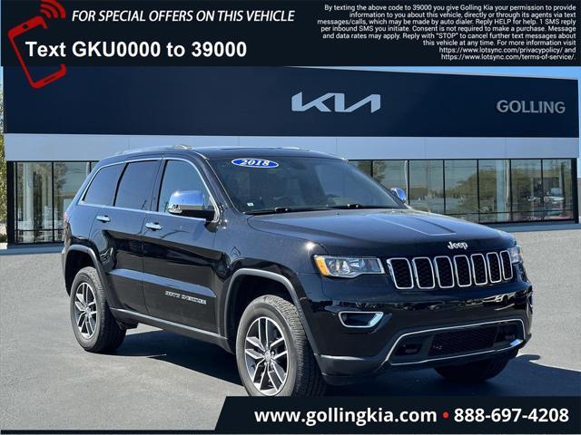 used 2018 Jeep Grand Cherokee car, priced at $18,900