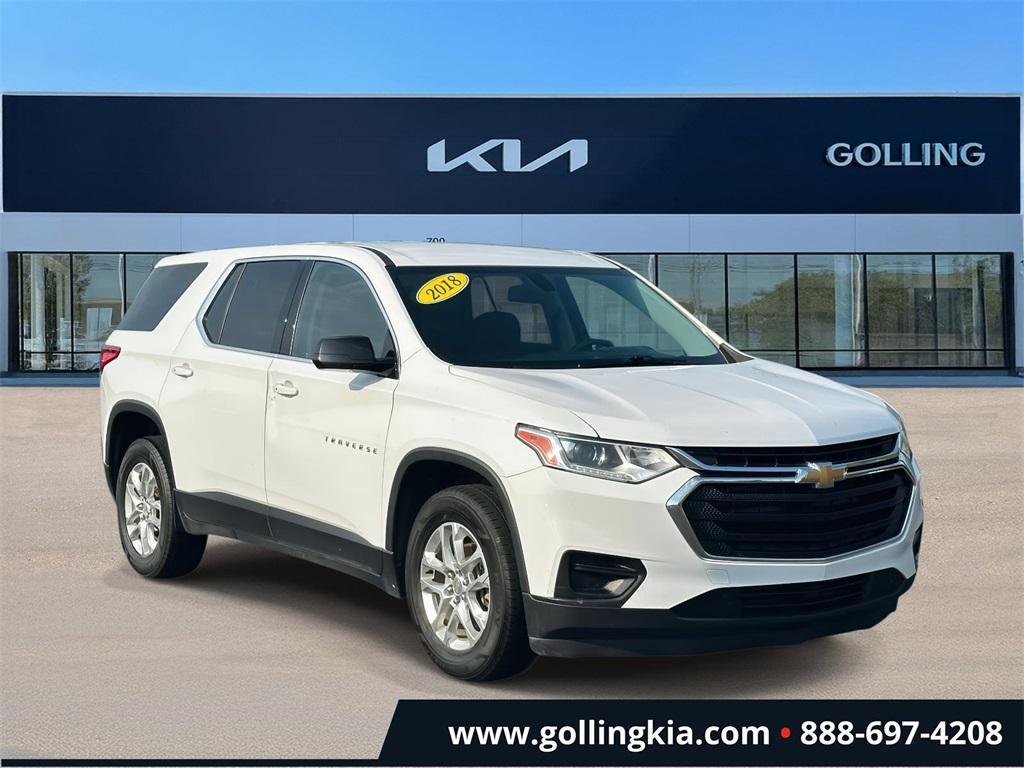 used 2018 Chevrolet Traverse car, priced at $14,145