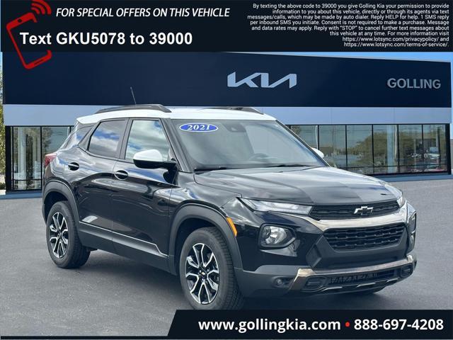 used 2021 Chevrolet TrailBlazer car, priced at $15,400