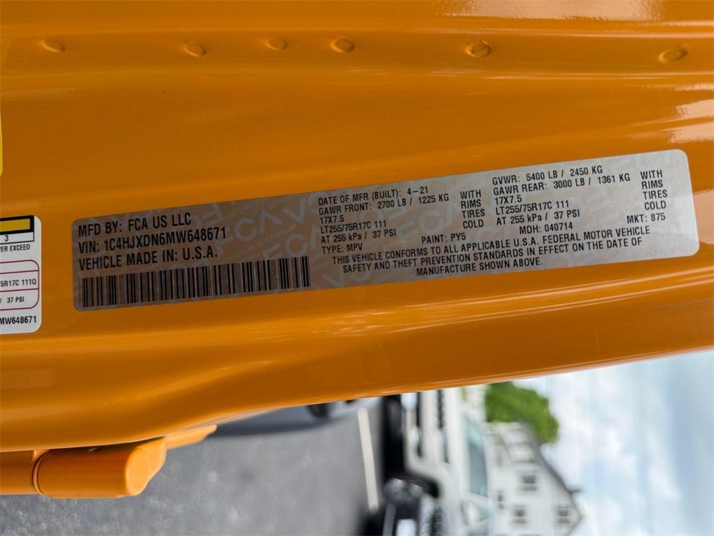 used 2021 Jeep Wrangler Unlimited car, priced at $31,000