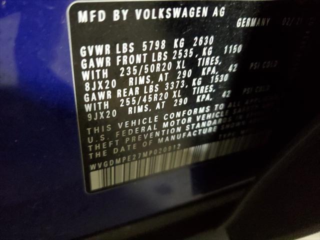 used 2021 Volkswagen ID.4 car, priced at $21,500