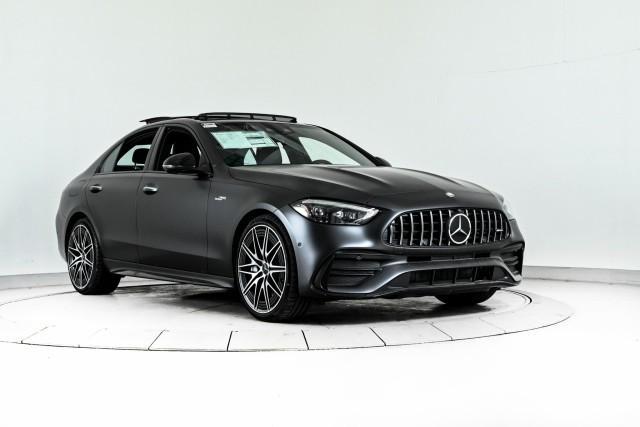 new 2024 Mercedes-Benz AMG C 43 car, priced at $78,250