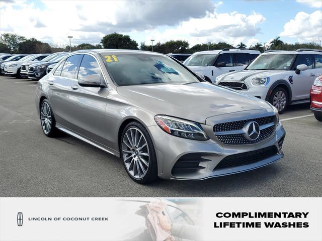 used 2021 Mercedes-Benz C-Class car, priced at $25,558