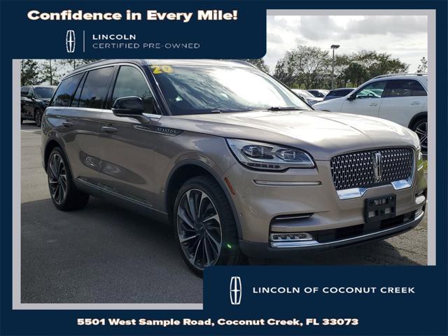 used 2020 Lincoln Aviator car, priced at $37,924