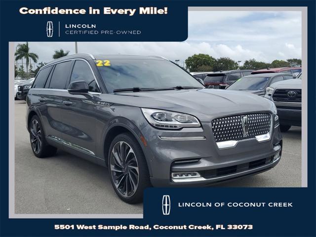 used 2022 Lincoln Aviator car, priced at $43,699