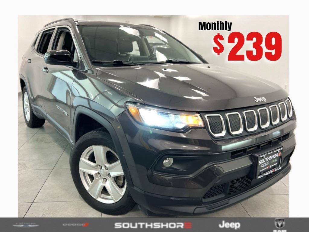 used 2022 Jeep Compass car, priced at $18,350