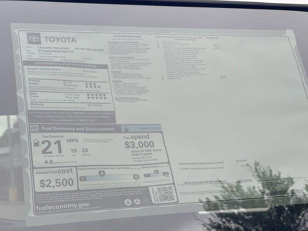 new 2025 Toyota Tacoma car, priced at $53,033