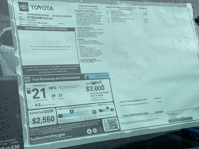 new 2024 Toyota Tacoma car, priced at $47,481