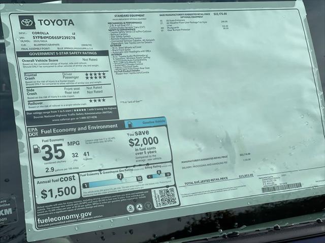 new 2025 Toyota Corolla car, priced at $23,853