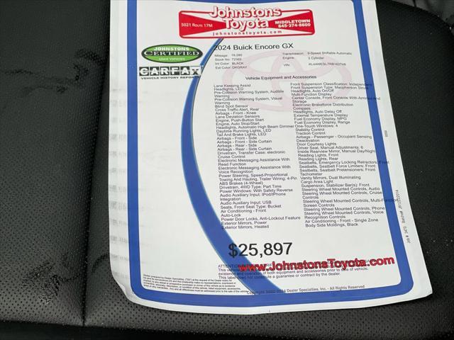 used 2024 Buick Encore GX car, priced at $25,897