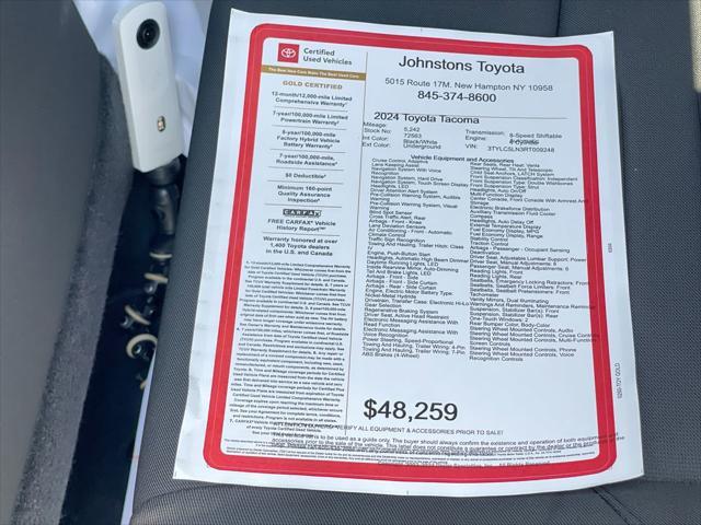 used 2024 Toyota Tacoma car, priced at $48,259