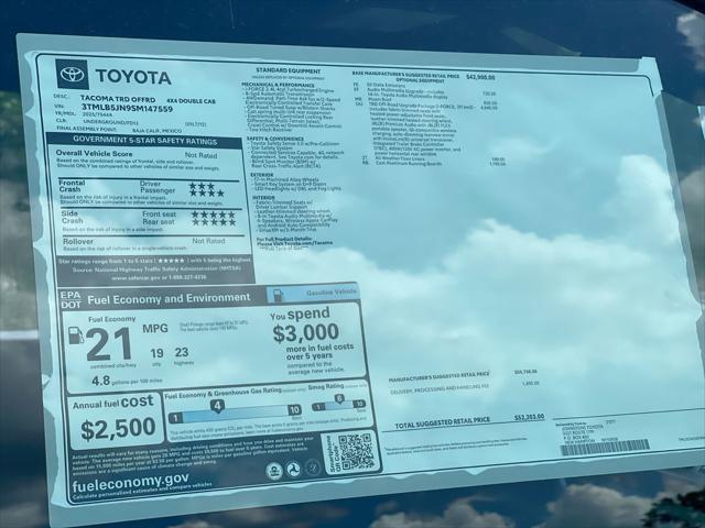 new 2025 Toyota Tacoma car, priced at $48,814