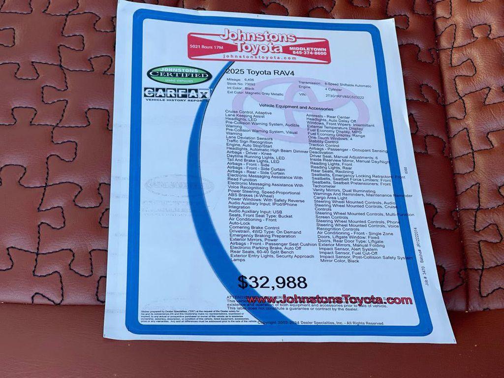 used 2025 Toyota RAV4 car, priced at $31,985