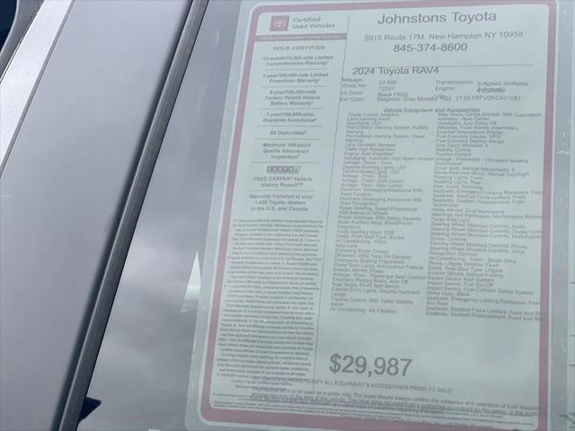 used 2024 Toyota RAV4 car, priced at $29,987