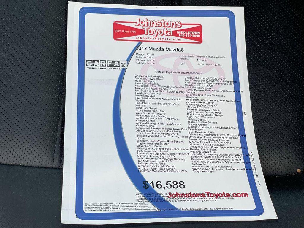used 2017 Mazda Mazda6 car, priced at $15,467