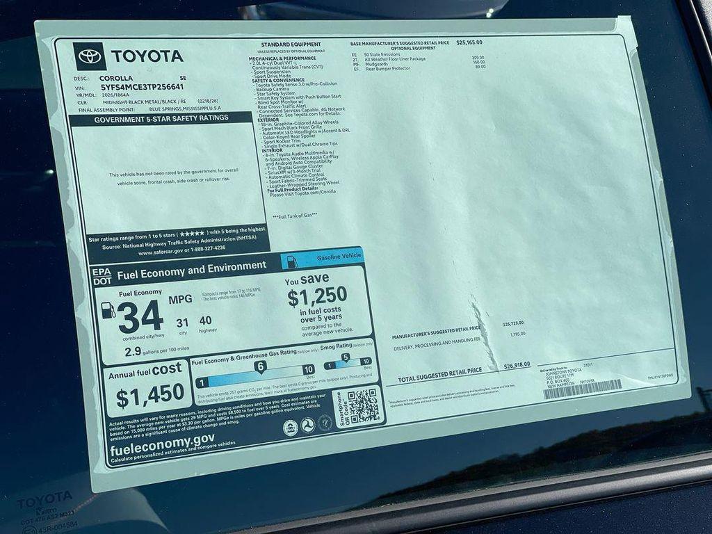 new 2026 Toyota Corolla car, priced at $26,168