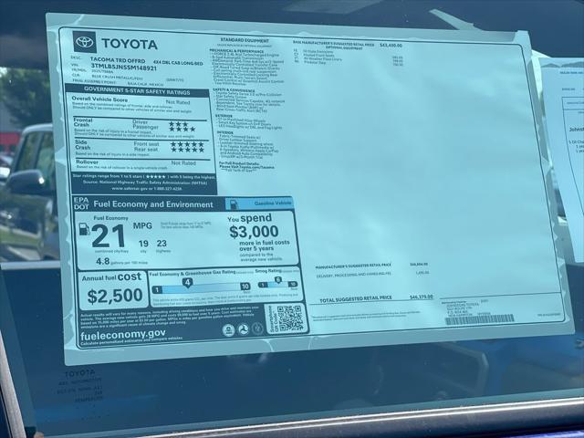 new 2025 Toyota Tacoma car, priced at $43,839