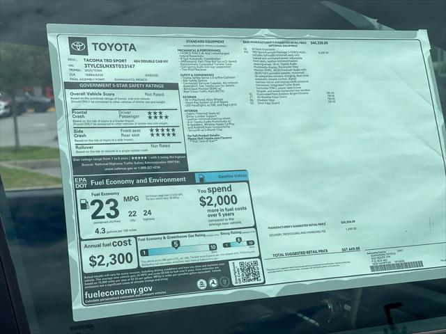 new 2025 Toyota Tacoma car, priced at $53,782