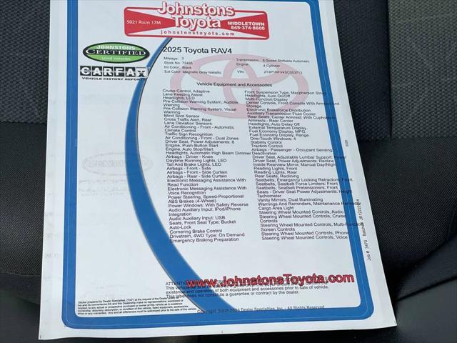 used 2025 Toyota RAV4 car, priced at $34,248