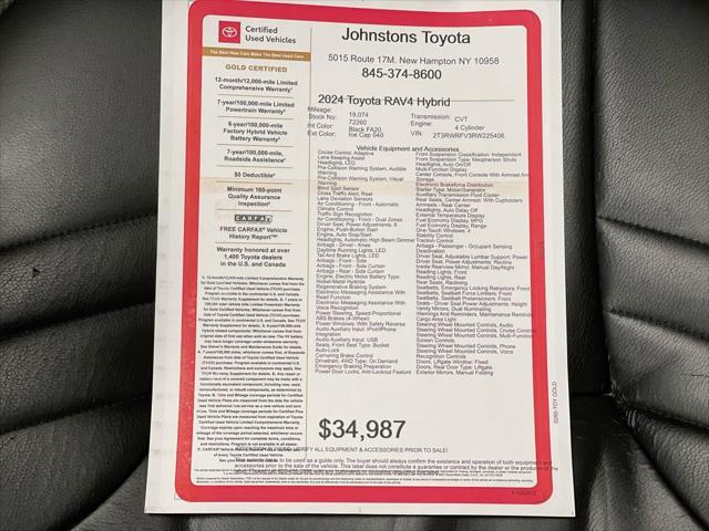 used 2024 Toyota RAV4 Hybrid car, priced at $34,987