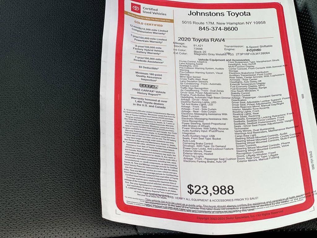 used 2020 Toyota RAV4 car, priced at $22,897