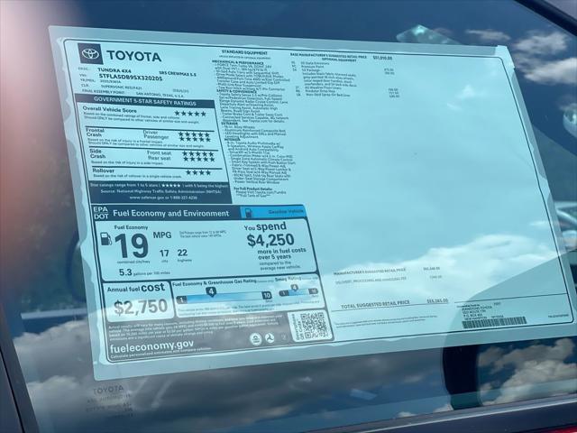 new 2025 Toyota Tundra car, priced at $52,465