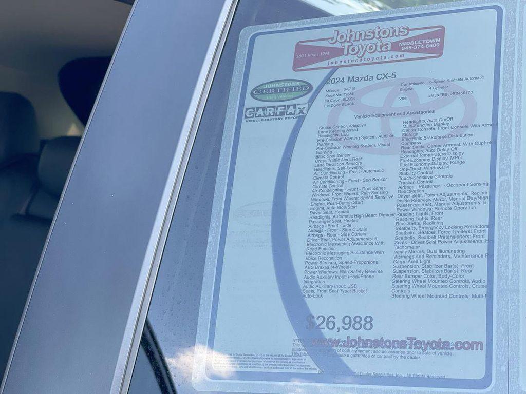 used 2024 Mazda CX-5 car, priced at $25,987
