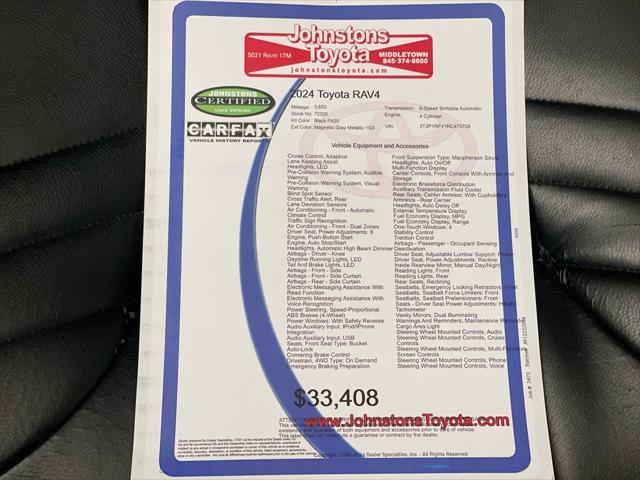 used 2024 Toyota RAV4 car, priced at $33,408