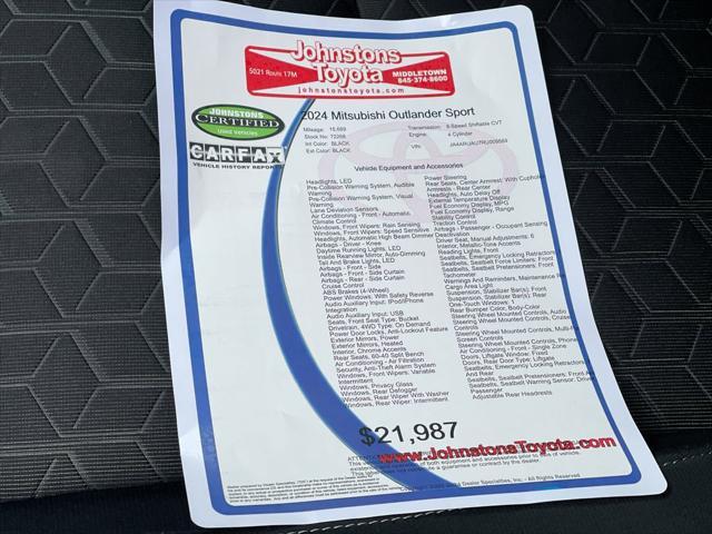 used 2024 Mitsubishi Outlander Sport car, priced at $21,987