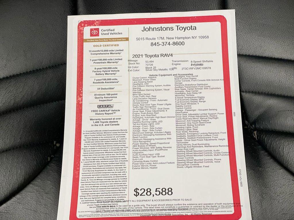 used 2021 Toyota RAV4 car, priced at $27,385