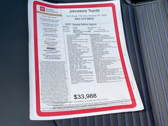 used 2021 Toyota RAV4 Hybrid car, priced at $32,467
