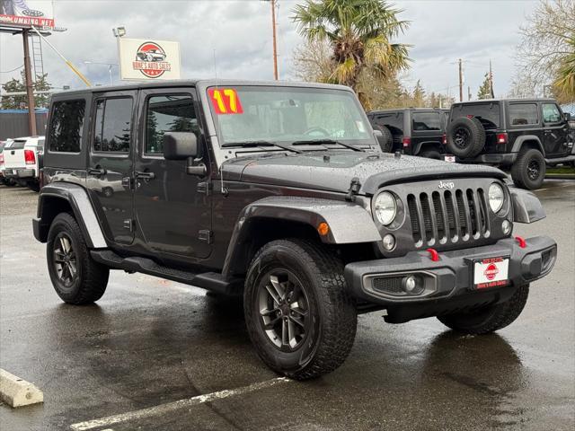 used 2017 Jeep Wrangler Unlimited car, priced at $22,999