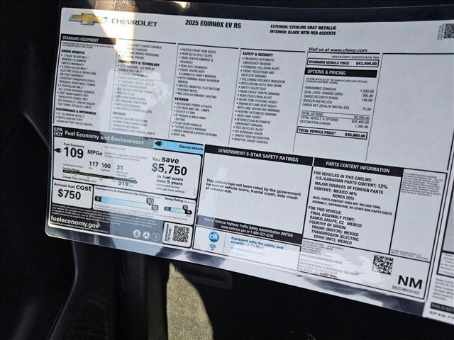 new 2025 Chevrolet Equinox EV car, priced at $37,621