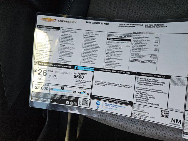new 2025 Chevrolet Equinox car, priced at $34,765