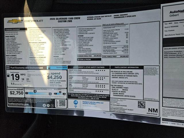 new 2025 Chevrolet Silverado 1500 car, priced at $39,010