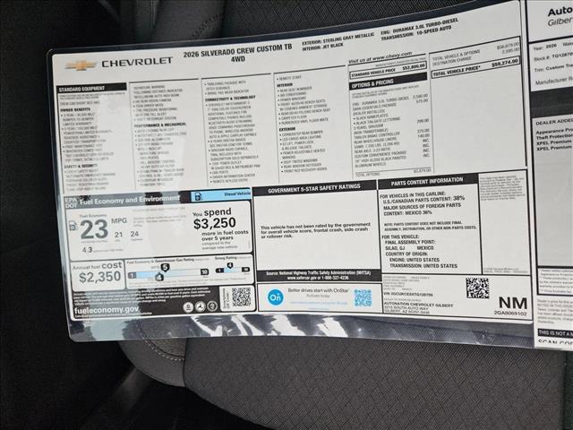 new 2026 Chevrolet Silverado 1500 car, priced at $48,896