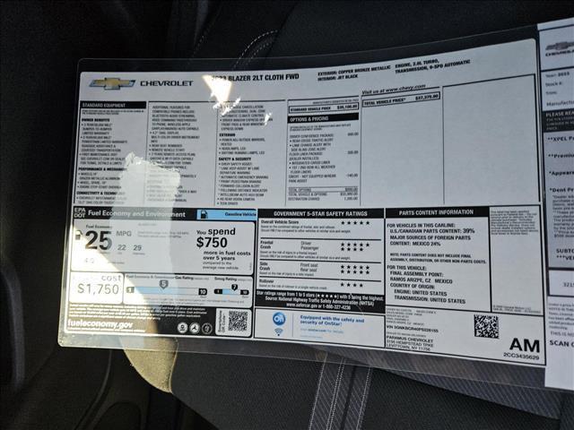 new 2023 Chevrolet Blazer car, priced at $30,875