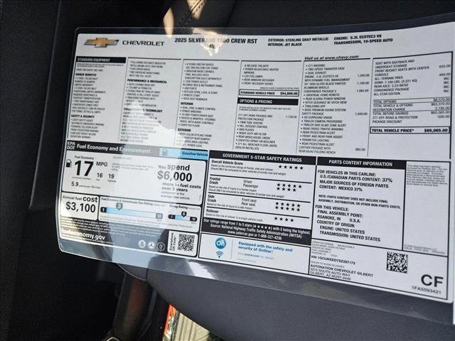 new 2025 Chevrolet Silverado 1500 car, priced at $52,327