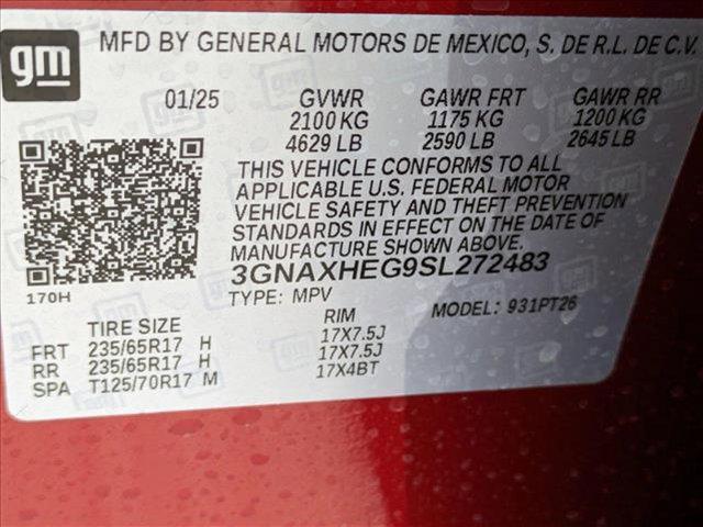 new 2025 Chevrolet Equinox car, priced at $32,222