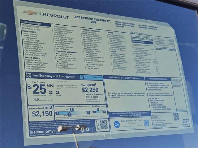 new 2026 Chevrolet Silverado 1500 car, priced at $55,132