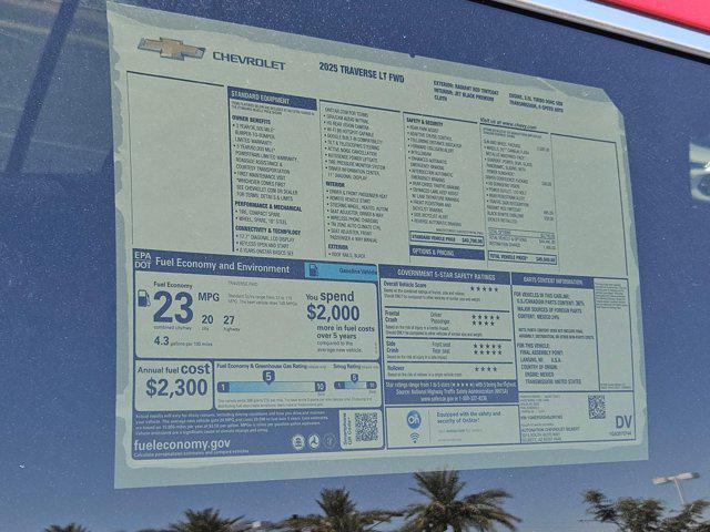new 2025 Chevrolet Traverse car, priced at $45,940